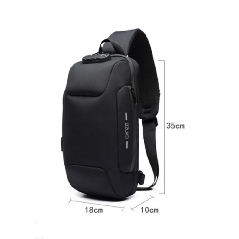 🔐 Anti-Theft Crossbody Charging Bag
